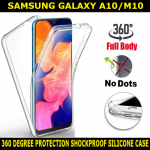 360 Degree Protection Shockproof Clear Silicone Cover For Samsung Galaxy A10/M10 Slim Fit and Sophisticated in Look